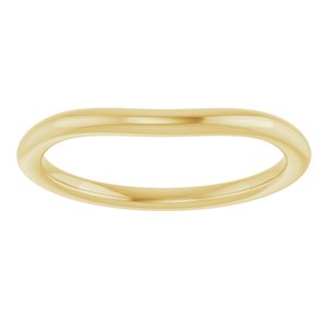 14K Yellow Gold Round All Sizes Polished Matching Band