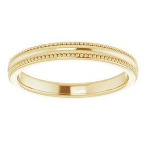 14K Yellow Gold Polished Universal Bridal Band Size 7