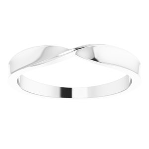 Sterling Silver Polished 3 Mm Polished Twisted Stackable Ring Size 7