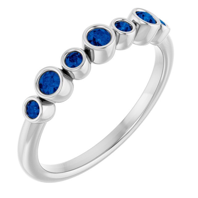 14K Yellow Or White Gold Round 2.25 Mm Polished Natural Gemstone Ring, Size: 7