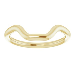 14K Yellow Gold Emerald 10 X 8 Mm Polished Band Size 7