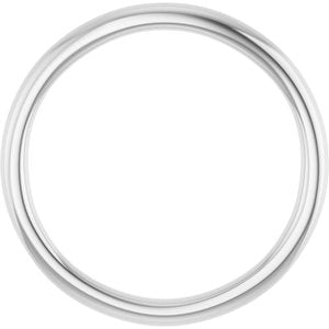 Platinum Polished Matching Band Size 7