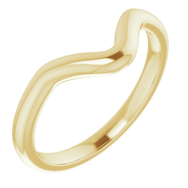 14K Yellow Or White Gold Marquise Polished Band, Size: 7