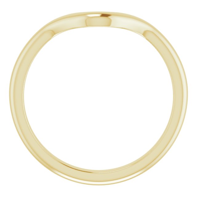 14K Yellow Or White Gold Marquise Polished Band, Size: 7