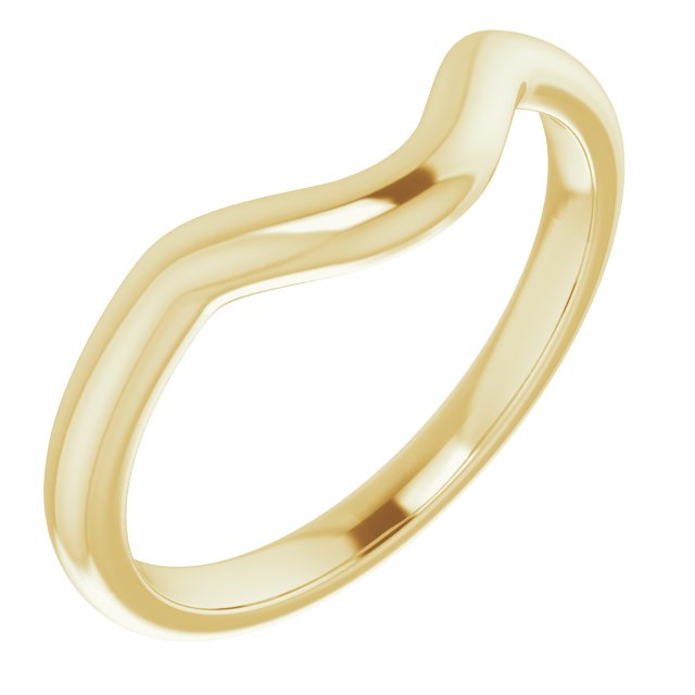 14K Yellow Or White Gold Oval Polished Band, Size: 7