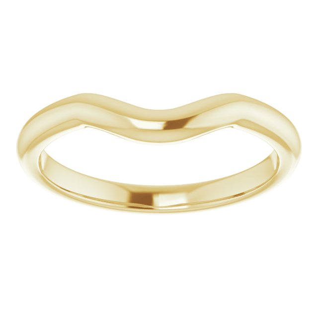 14K Yellow Or White Gold Round Polished Band, Size: 7