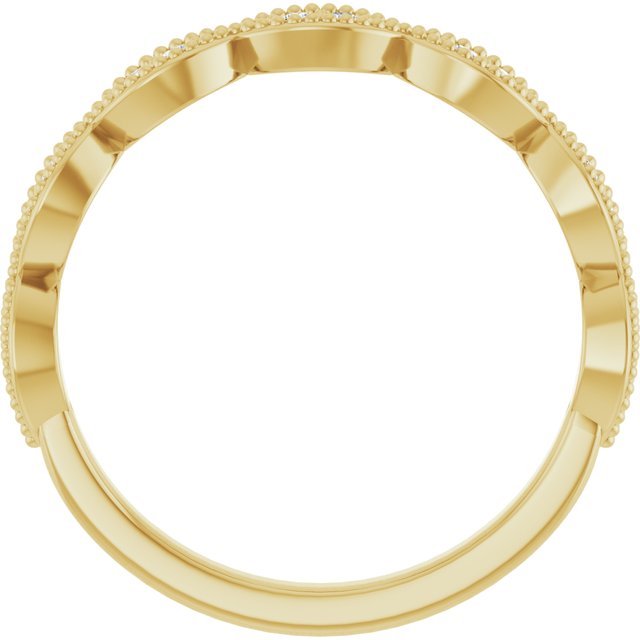 14K Yellow Or White Or Rose Gold Or Platinum Round 1.3 Mm Polished 1/8 Ctw Natural Diamond Anniversary Band, Size 7