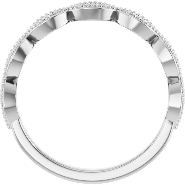 14K Yellow Or White Or Rose Gold Or Platinum Round 1.3 Mm Polished 1/8 Ctw Natural Diamond Anniversary Band, Size 7