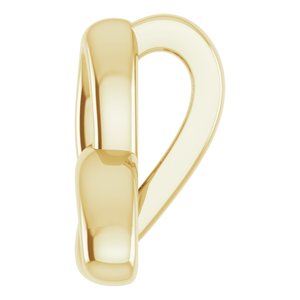 14K Yellow Gold 10 X 9.3 Mm Semi-Polished Celtic-Inspired Trinity Pendant