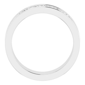 Platinum Sculptural Band Size 7