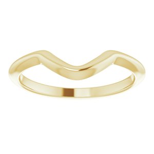 14K Yellow Gold Round 6.5 Mm Polished Band Size 7