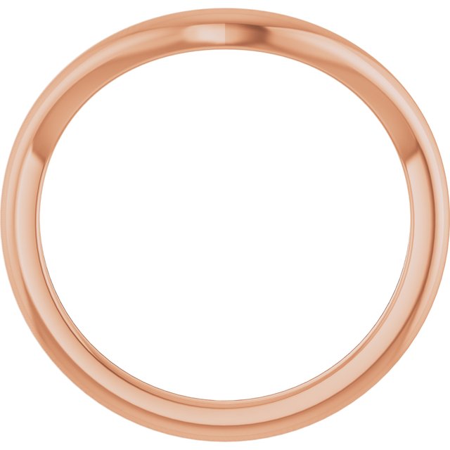 10K Rose Gold 1.9 Mm Polished Contour Band, Size 7