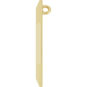 14K Yellow Gold 21.68 X 14.55 Mm Polished Geometric Pendant