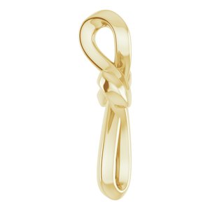 14K Yellow Gold 13.35 X 10.42 Mm Polished Youth Cross Pendant