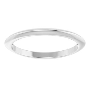 14K White Gold Polished Matching Band Size 7