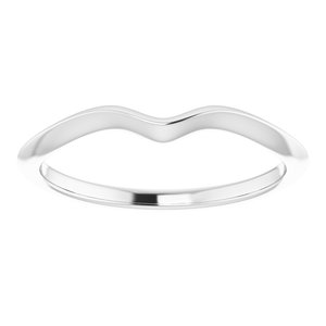 14K White Gold Polished Matching Band Size 7