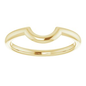 14K Yellow Gold 6 Mm Contour Band Size 7