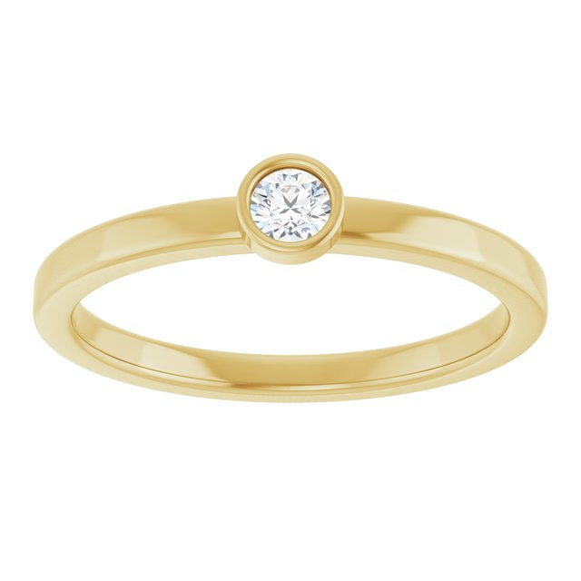 14K Yellow Or White Gold Or Rhodium-Plated Steling Silver Round Polished Natural Gemstone Ring