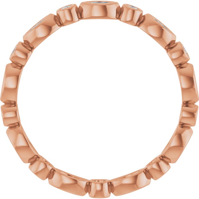 14K White Or Rose Gold Marquise 3 X 1.5 Mm Si2-Si3, Ghi Polished 1/3 Ctw Natural Diamond Eternity Band, Size 7