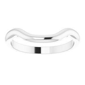 14K White Gold Polished Matching Band Size 7