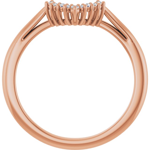 14K White Or Yellow Or Rose Gold Marquise 8 X 4 Mm Si2-Si3, Ghi Polished .06 Ctw Natural Diamond Matching Band, Size 7