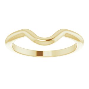 14K Yellow Gold Polished Matching Band Size 7