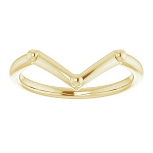 14K Yellow Gold Polished Geometric Ring Size 7