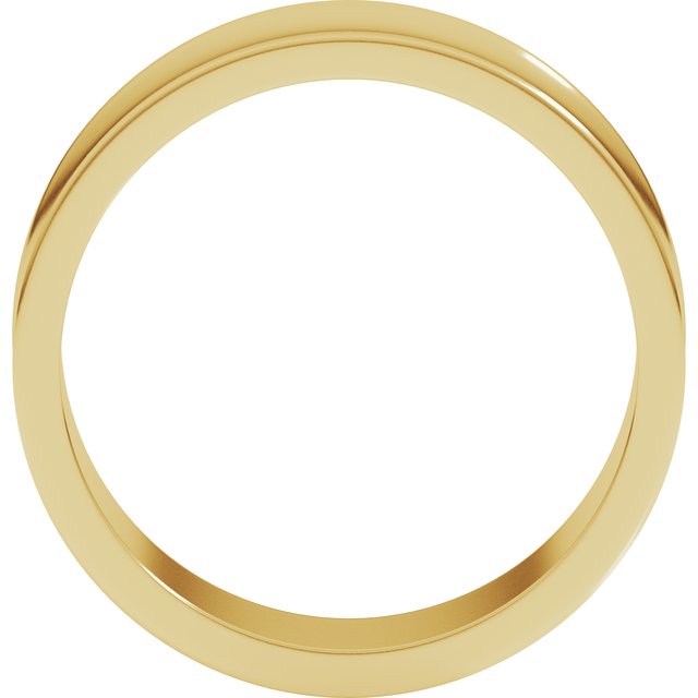 14K Yellow Or White Or Rose Gold Or Sterling Silver Standard Lightweight Concave Light Band