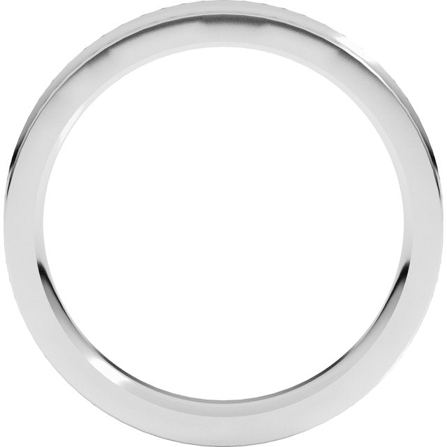 14K Yellow Or White Gold Or Sterling Silver Or Platinum Standard Weight Concave Comfort Fit Band