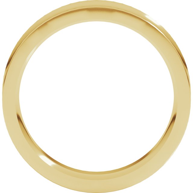 14K Yellow Or White Gold Or Sterling Silver Or Platinum Standard Weight Concave Comfort Fit Band