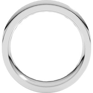 Platinum 8 Mm Concave Comfort Fit Band Size 9