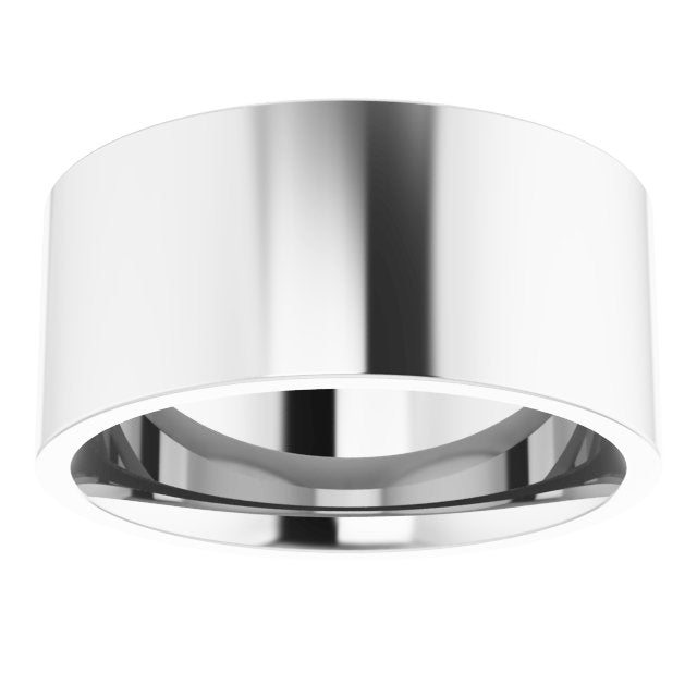 14K Rose Gold Or Sterling Silver Or Platinum Lightweight Flat Comfort Fit Light Band