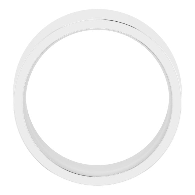 14K Rose Gold Or Sterling Silver Or Platinum Lightweight Flat Comfort Fit Light Band