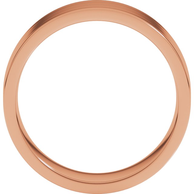 14K Rose Gold Or Sterling Silver Or Platinum Lightweight Flat Comfort Fit Light Band