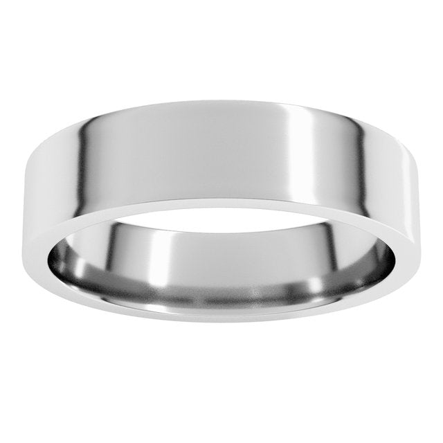 14K Rose Gold Or Sterling Silver Or Platinum Lightweight Flat Comfort Fit Light Band