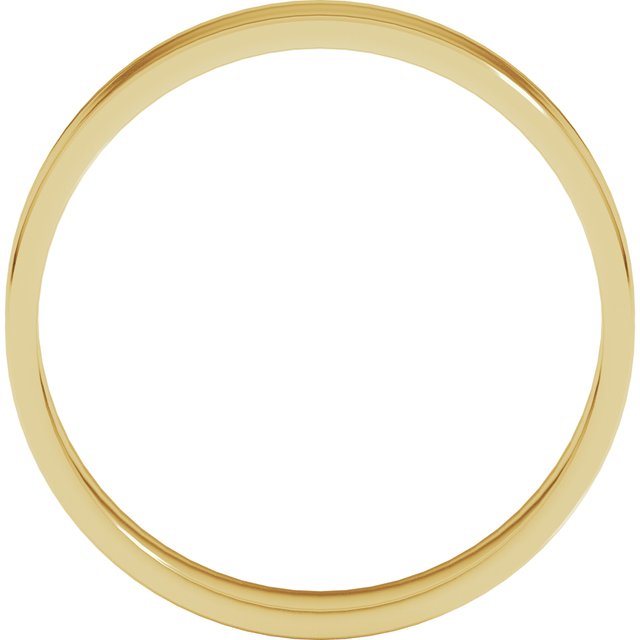 14K Yellow Or White Or Rose Gold Or Sterling Silver Standard Ultra-Lightweight Flat Ultra-Lightweight Band, Size 7