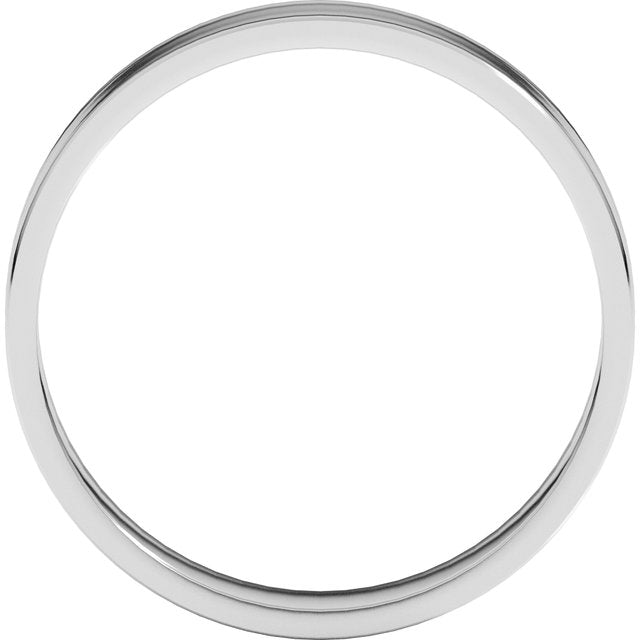 14K Yellow Or White Or Rose Gold Or Sterling Silver Standard Ultra-Lightweight Flat Ultra-Lightweight Band, Size 7