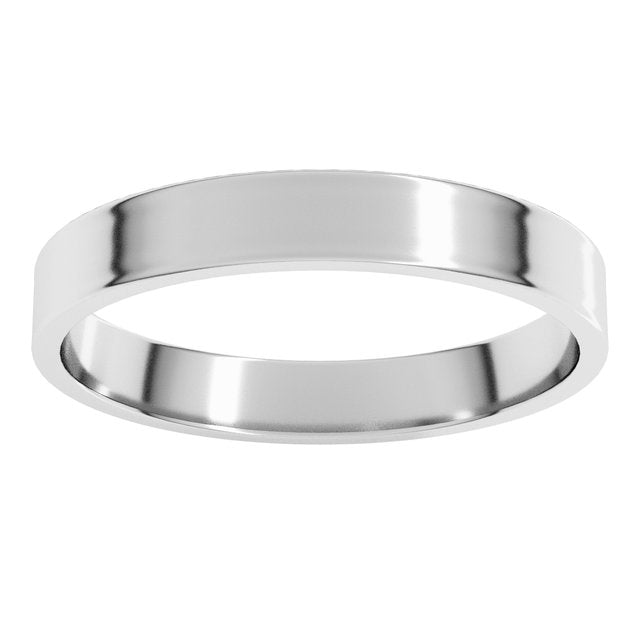 14K Yellow Or White Or Rose Gold Or Sterling Silver Standard Ultra-Lightweight Flat Ultra-Lightweight Band, Size 7
