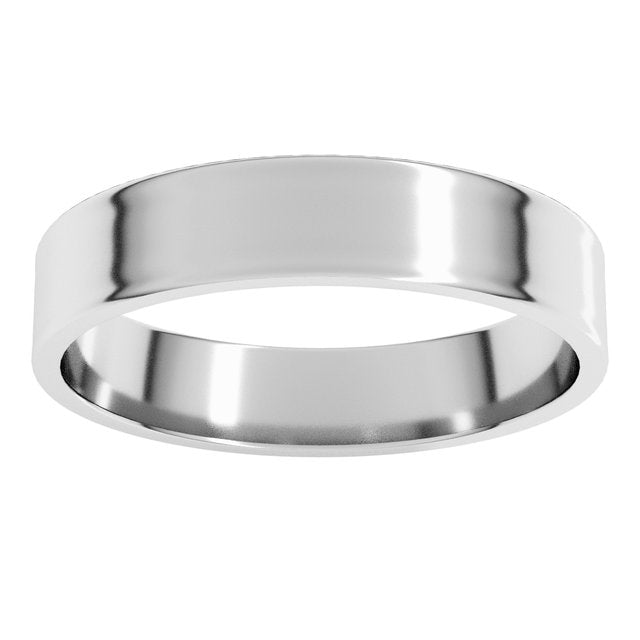 14K Yellow Or White Or Rose Gold Or Sterling Silver Standard Ultra-Lightweight Flat Ultra-Lightweight Band, Size 7