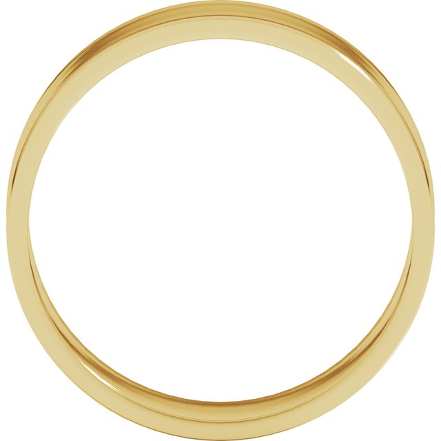 14K Yellow Or White Or Rose Gold Or Sterling Silver Standard Ultra-Lightweight Flat Ultra-Lightweight Band, Size 7
