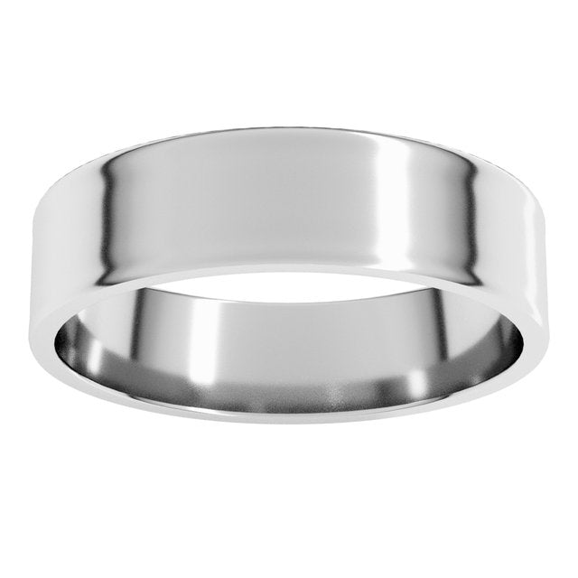 14K Yellow Or White Or Rose Gold Or Sterling Silver Standard Ultra-Lightweight Flat Ultra-Lightweight Band, Size 7