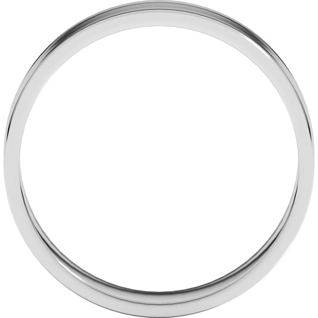 14K Yellow Or White Or Rose Gold Or Sterling Silver Standard Ultra-Lightweight Flat Ultra-Lightweight Band, Size 7