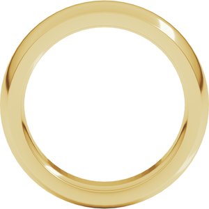 18K Yellow Gold 6 Mm Heavyweight Half Round Comfort Fit Heavy Band Size 11.5