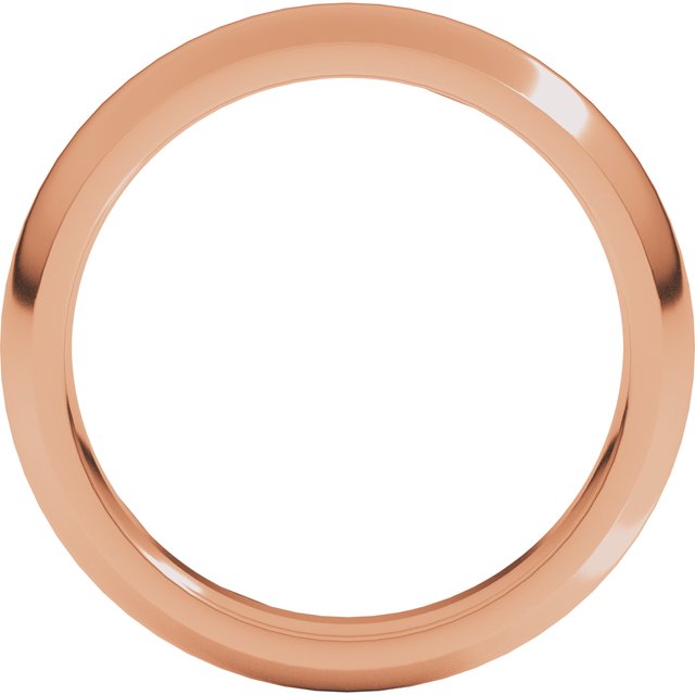 10K Yellow Or White Or Rose Gold Standard Weight Comfort Fit Half Round Band