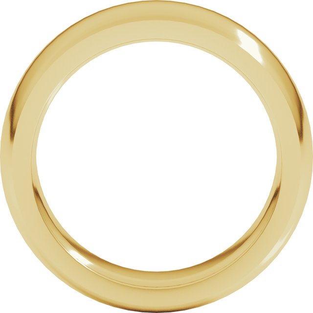 14K Yellow Or White Or Rose Gold Or Sterling Silver Or Platinum Or Palladium Heavyweight Comfort Fit Half Round Heavy Band