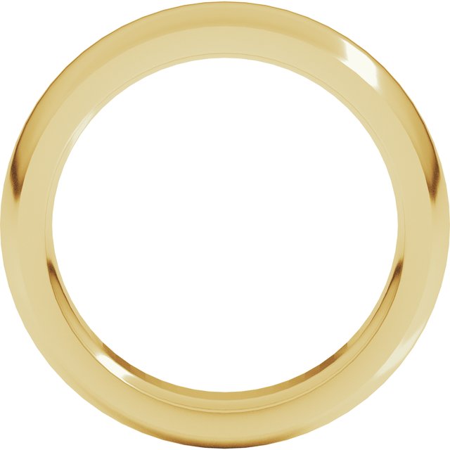 14K Yellow Or White Or Rose Gold Or Sterling Silver Or Platinum Or Palladium Heavyweight Comfort Fit Half Round Heavy Band