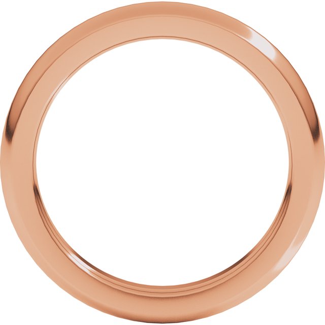 14K Yellow Or White Or Rose Gold Or Sterling Silver Or Platinum Or Palladium Heavyweight Comfort Fit Half Round Heavy Band