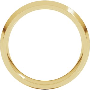 18K Yellow Gold Standard Weight Knife Edge Comfort Fit Band
