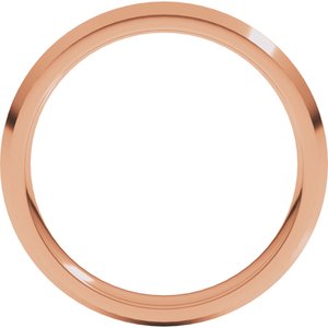 14K Yellow Or White Or Rose Gold Or Sterling Silver 4 Mm Standard Weight Knife Edge Comfort Fit Band