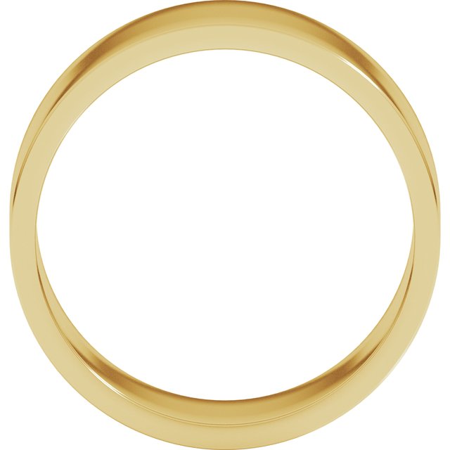 18K Yellow Or White Or Rose Gold Standard Fit Flat Band